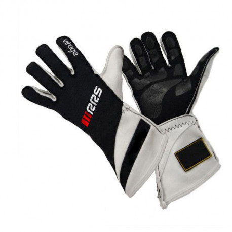 Gloves FIA race gloves RRS VIRAGE 2 (external stitching), black | races-shop.com