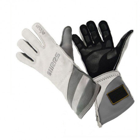 Gloves FIA race gloves RRS VIRAGE 2 (external stitching), white | races-shop.com
