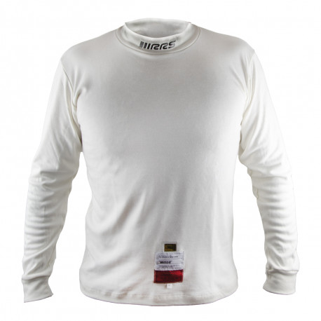 Underwear FIA fireproof long sleeve top RRS ONE, white | races-shop.com