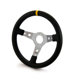 RRS Monte Carlo steering wheel - F65 350mm- SILVER- Imitation leather