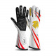 Gloves Race gloves MOMO CORSA R with FIA homologation (external stitching) white | races-shop.com
