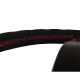 steering wheels 3 spoke steering wheel RRS Veloce, 350mm, suede, 37/29mm grip, flat, black/yellow | races-shop.com