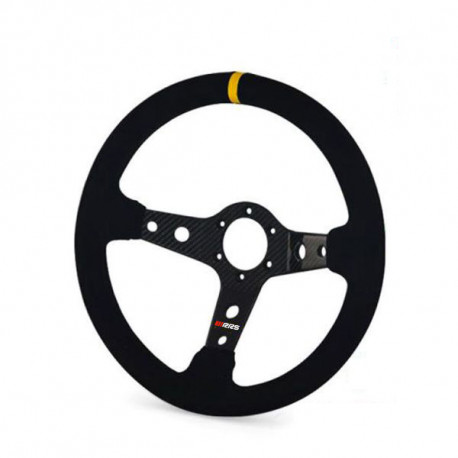steering wheels Steering wheel RRS Carbon, 350mm, suede, flat | races-shop.com