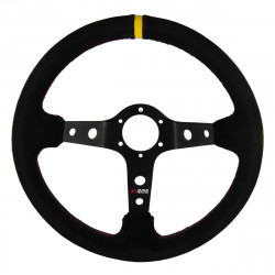 Steering wheel RRS Rally, 350mm, suede, 90mm deep dish