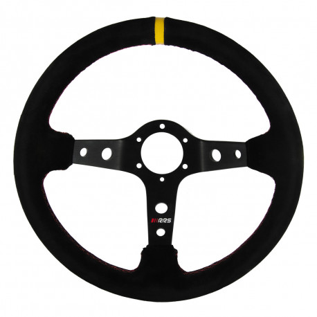 steering wheels Steering wheel RRS Rally, 350mm, suede, 90mm deep dish | races-shop.com