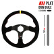 steering wheels Steering wheel RRS Apex, 350mm, suede, flat | races-shop.com