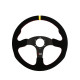 steering wheels 3 spoke steering wheel RRS Apex, 350mm, suede, flat, black/yellow | races-shop.com