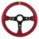 steering wheels Steering wheel RRS Off road,380mm, Faux leather, flat | races-shop.com