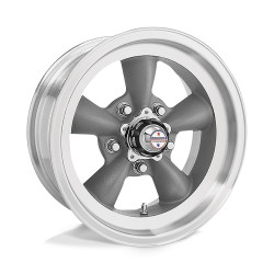 American Racing Vintage VN105 TORQ THRUST D wheel 15x4.5 5x120.65 83.06 ET-15, Torq gray