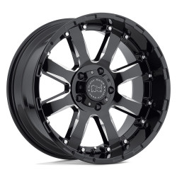 Black Rhino SIERRA wheel 20x9 6x139.7 112.1 ET0, Gloss black
