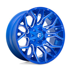 Fuel D770 TWITCH wheel 22x10 8x180 124.2 ET-18, Anodized blue