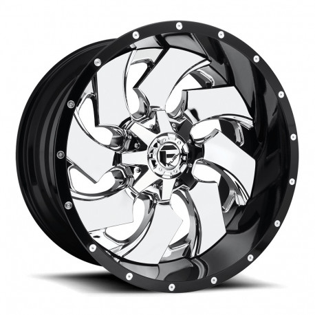Fuel aluminum wheels Fuel D240 CLEAVER wheel 20x10 8x165.1 125.1 ET-19, Chrome | races-shop.com