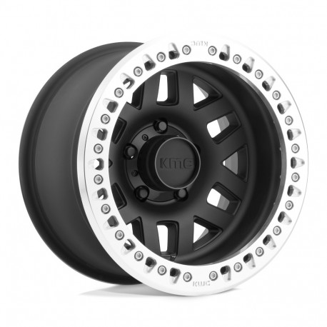 KMC aluminum wheels KMC KM229 MACHETE CRAWL BEADLOCK wheel 17x9 5x127 78.1 ET-38, Satin black | races-shop.com