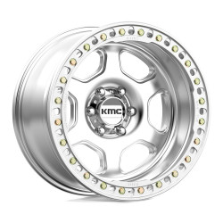 KMC KM233 HEX BEADLOCK wheel 20x10 6x139.7 108 ET-48, Silver