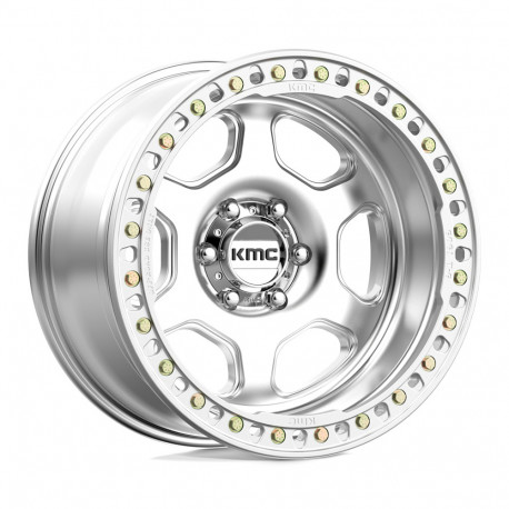 KMC aluminum wheels KMC KM233 HEX BEADLOCK wheel 20x10 6x139.7 108 ET-48, Silver | races-shop.com