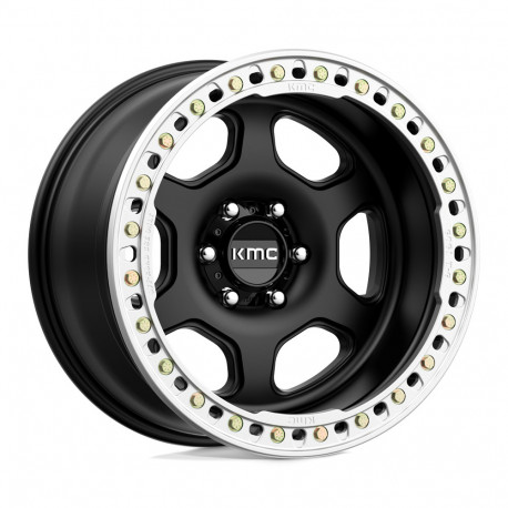 KMC aluminum wheels KMC KM233 HEX BEADLOCK wheel 20x10 6x139.7 108 ET-48, Satin black | races-shop.com