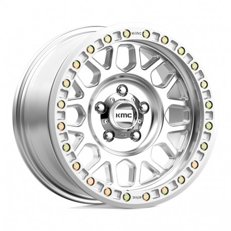 KMC aluminum wheels KMC KM234 GRENADE DESERT BEADLOCK wheel 17x8.5 6x135 87.1 ET0, Silver | races-shop.com