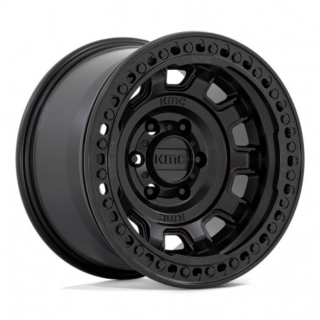 KMC aluminum wheels KMC KM236 TANK BEADLOCK wheel 17x9 5x127 71.5 ET-38, Satin black | races-shop.com