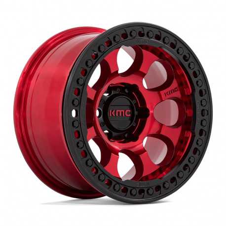 KMC aluminum wheels KMC KM237 RIOT BEADLOCK wheel 17x9 5x127 71.5 ET-38, Candy red | races-shop.com