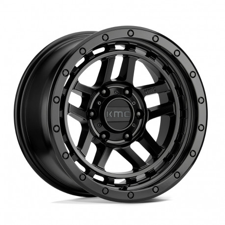 KMC aluminum wheels KMC KM540 RECON wheel 17x9 6x139.7 106.1 ET-12, Satin black | races-shop.com