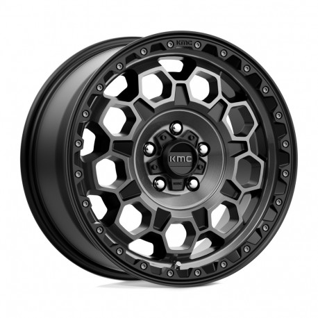 KMC aluminum wheels KMC KM545 TREK wheel 17x9 5x127 71.5 ET-12, Satin black | races-shop.com