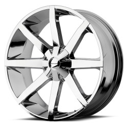 KMC KM651 SLIDE wheel 22x9.5 6x135/6x139.7 100.3 ET38, Chrome