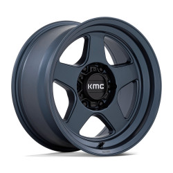 KMC KM728 LOBO wheel 17x8.5 6x120 66.9 ET-10, Metallic blue