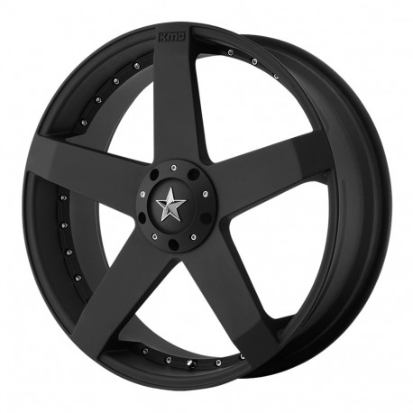 KMC aluminum wheels KMC KM775 ROCKSTAR CAR wheel 20x8 5x114.3/5x120 74.1 ET42, Matte black | races-shop.com