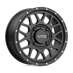 KMC Powersports KS135 GRENADE wheel 15x6 4x137 112.1 ET38, Satin black