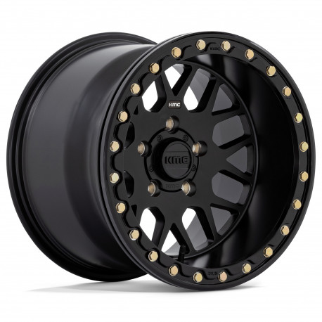 KMC aluminum wheels KMC Powersports KS235 GRENADE BEADLOCK wheel 14x7 4x156 132 ET10, Satin black | races-shop.com