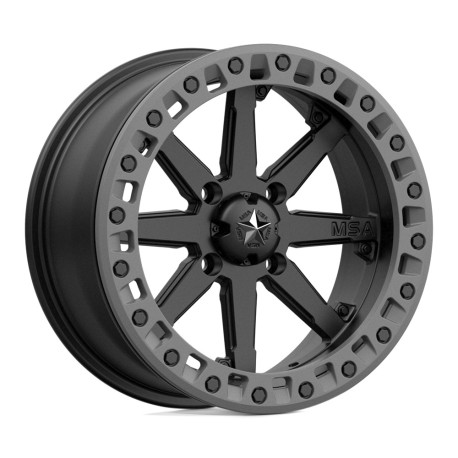 MSA aluminum wheels MSA Offroad Wheels M31 LOK2 BEADLOCK wheel 14x10 4x156 132 ET0, Satin black | races-shop.com