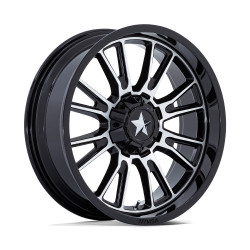 MSA Offroad Wheels M51 THUNDERLIPS wheel 22x7 4x137/4x156 110.1 ET0, Gloss black