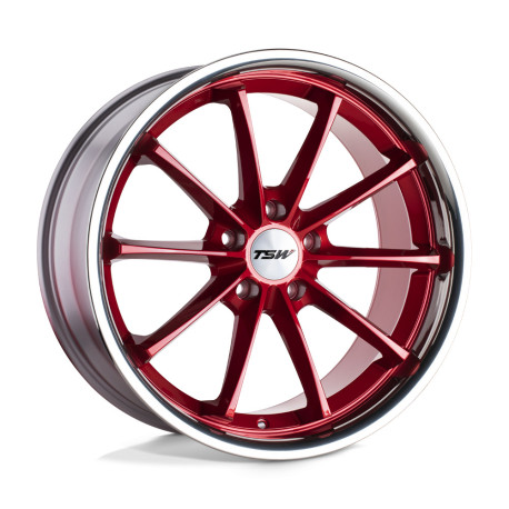 TSW aluminum wheels TSW SWEEP wheel 18x8.5 5x114.3 76.1 ET40, Candy red | races-shop.com