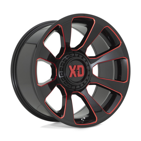 XD aluminum wheels XD 854 REACTOR wheel 20x10 6x135/6x139.7 106.1 ET-18, Gloss black | races-shop.com