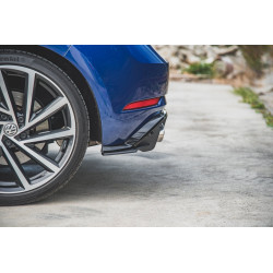 RACING DURABILLITY Rear Side Splitters + Flaps VW Golf 7 R Facelift