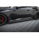 MAXTON DESIGN side skirts diffusers for BMW M2 G87, glossy black, V1
