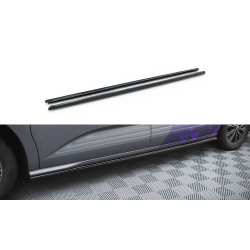 MAXTON DESIGN side skirts diffusers for Volkswagen Multivan T7, glossy black
