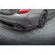 Body kit and visual accessories MAXTON DESIGN central rear splitter for Mercedes-AMG C63 Sedan (with vertical bars), glossy black | races-shop.com
