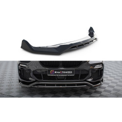 MAXTON DESIGN front splitter for BMW X5 M-Pack G05, glossy black, V2