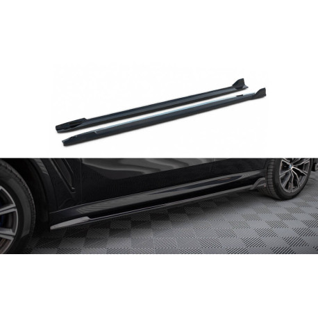 Body kit and visual accessories MAXTON DESIGN side skirts diffusers for BMW X5 M-Pack G05, glossy black, V2 | races-shop.com
