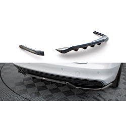 Central Rear Splitter (with vertical bars) Audi A4 Competition B8 Facelift