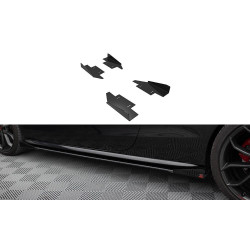 MAXTON DESIGN side flaps for Audi A5 / A5 S-Line / S5 Coupe / Cabrio 8T / 8T Facelift, glossy black