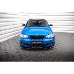 MAXTON DESIGN front splitter for BMW 1 M-Pack E87 Facelift, glossy black, V1