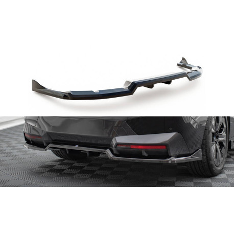 Body kit and visual accessories Central Rear Splitter (with vertical bars) BMW iX M-Pack i20 | races-shop.com