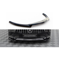 MAXTON DESIGN front splitter for Mercedes-Benz CLA C118, glossy black, V1