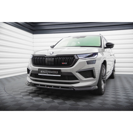 Body kit and visual accessories Front Splitter V2 Skoda Kodiaq RS Mk1 Facelift | races-shop.com