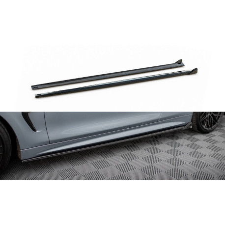 Body kit and visual accessories Side Skirts Diffusers V2 BMW 4 Coupe M-Pack F32 | races-shop.com