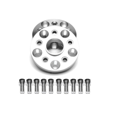 To change the PCD/ bore hole dimension Set of 2psc wheel spacers RACES hub adaptor 5x112 to 5x100, width 25mm (57,1/57,1) | races-shop.com