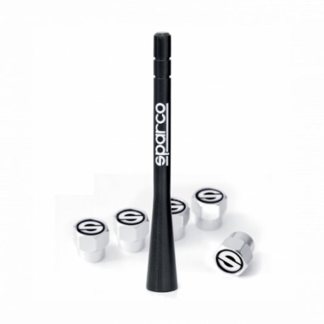 CAR ANTENNA SPARCO CORSA car antenna URBAN STYLE + 5 valve caps | races-shop.com