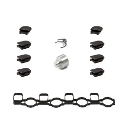 Set of intake manifold caps for VAG 2.0 TDI CR with alu manifold (no position limiter)